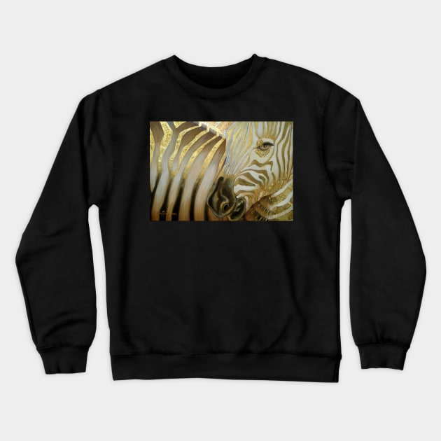 Zebra Code Crewneck Sweatshirt by cheriedirksen